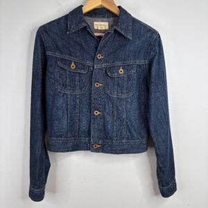 Denim & Supply Ralph Lauren Denim Jacket M Cropped Y2K Western Classic Dark Wash